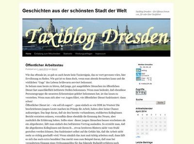 Taxiblog Dresden  Ein Offenes Forum von, fr oder ber Taxifahrer